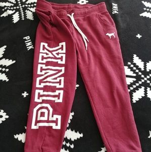 Vs pink jogging sweatpants